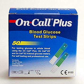 On Call EZ II-Blood Glucose Monitoring System Test Strip 50 pcs